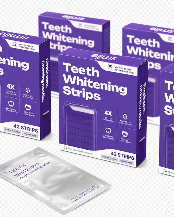 Teeth Whitening Strips — 42 strips product box