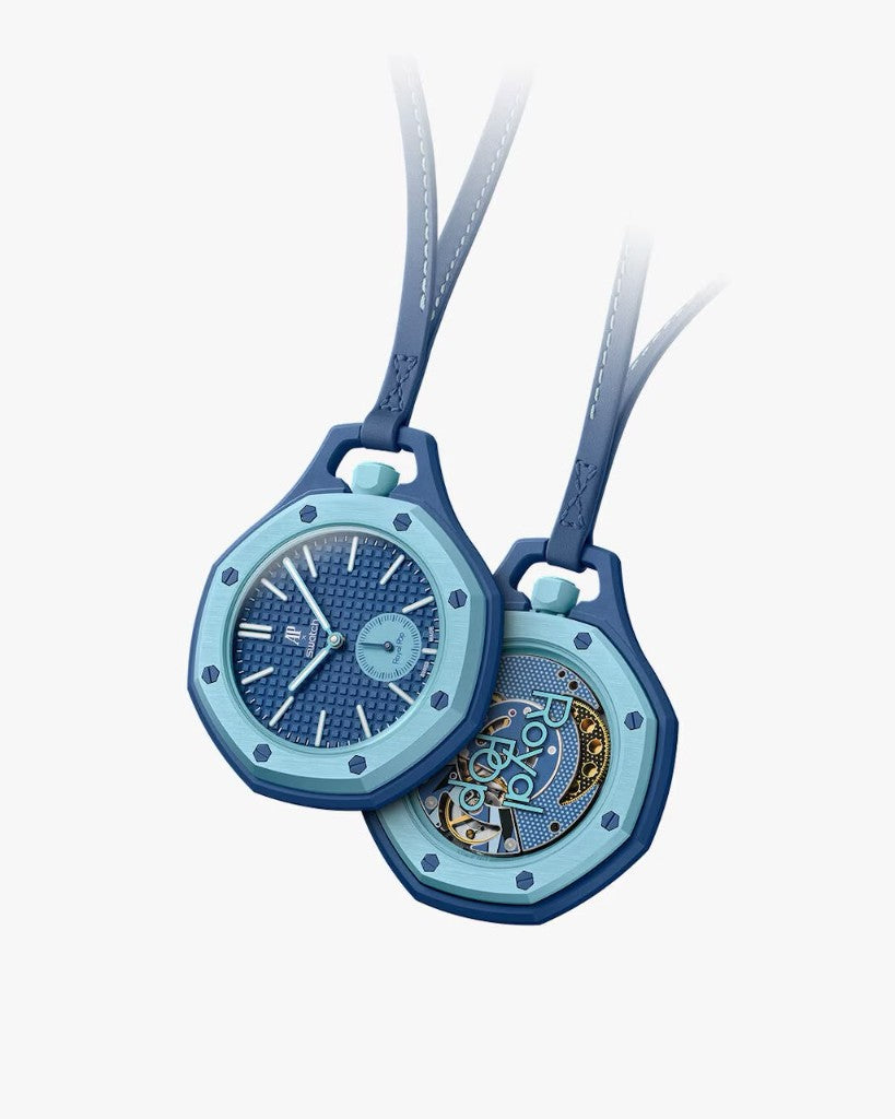 Royal Pop watch - Navy & Cyan